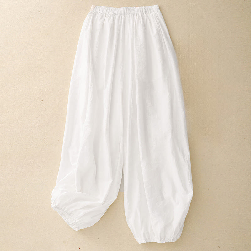 Casual Simple Design Women's Harem Pants With Pockets