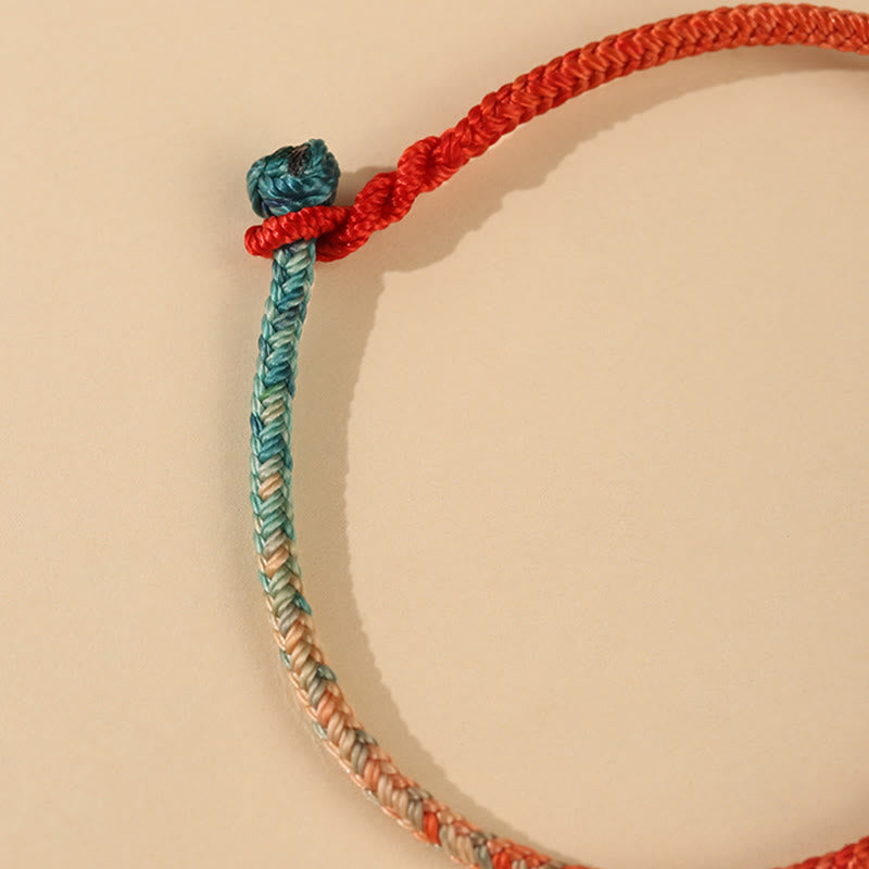Colored String Hand-woven Knots Strength Bracelet