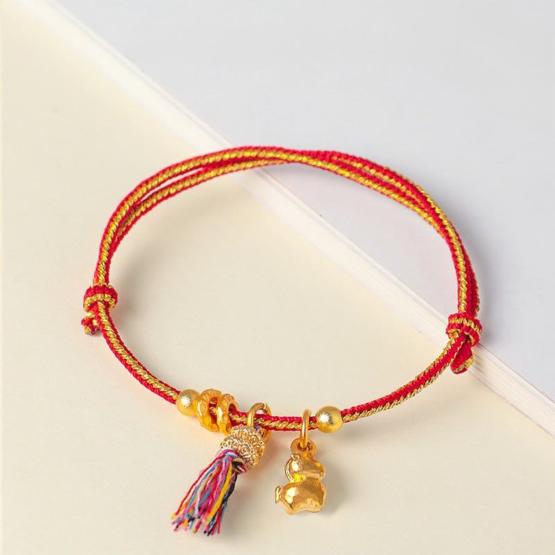 Year Of The Horse Success Strength Braided String Adjustable Bracelet