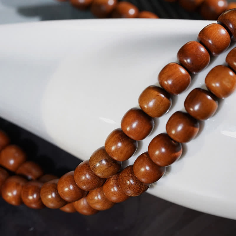 Natural Jujube Wood 108 Bead Mala