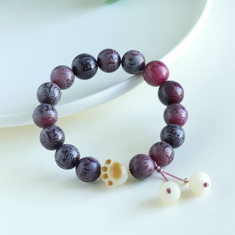 Bodhi Seed Om Mani Padme Hum Carved Harmony Bracelet