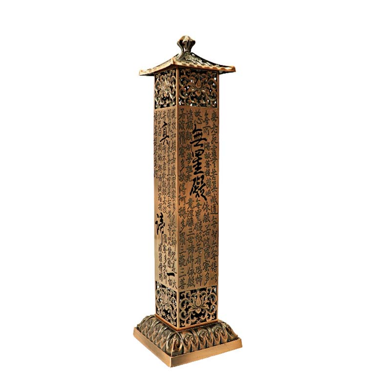 Heart Sutra Alloy Incense Holder Home Decoration Incense Burner