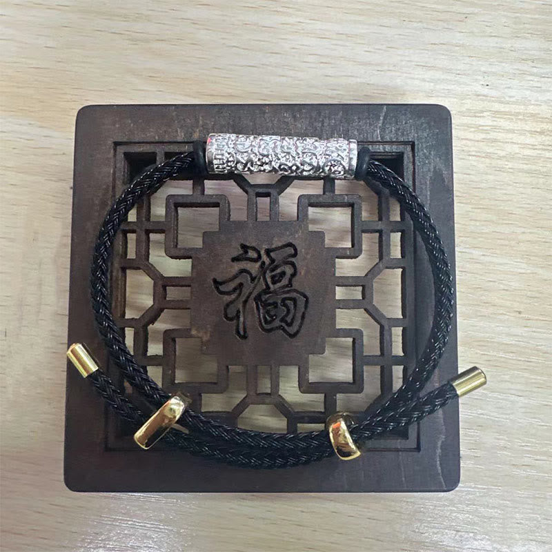 Tibet Handmade Tai Sui Rope Protection Strength Braided Bracelet