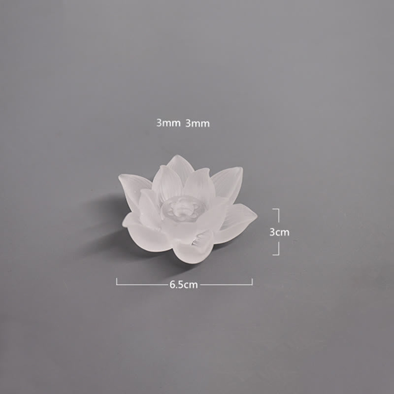 Mini Lotus Liuli Crystal Meditation Stick Incense Burner
