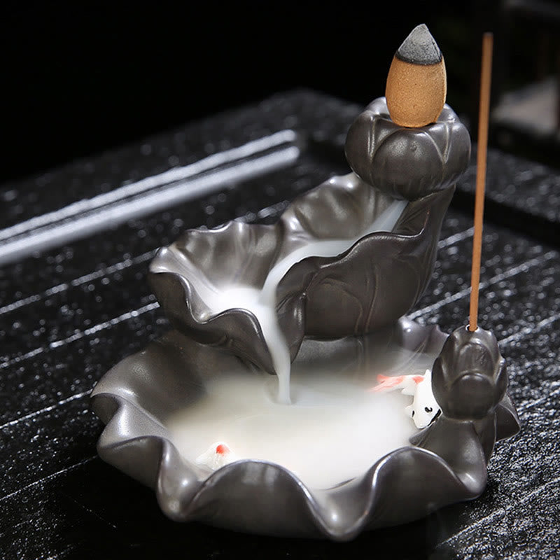 Koi Fish Lucky Incense Burner Decoration