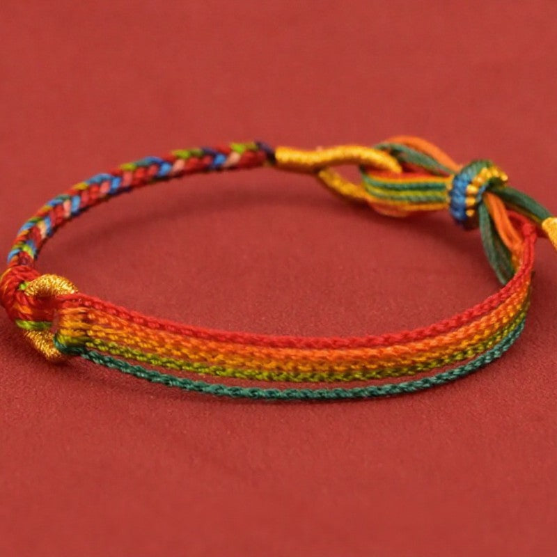 Five-color Red String Luck Ethnic Style Bracelet