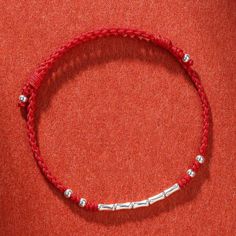 Tibet Handmade Multicolored Bamboo Protection Braided String Bracelet