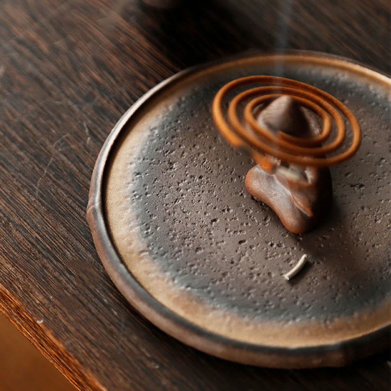 Small Person Meditation Ceramic Spiritual Incense Burner