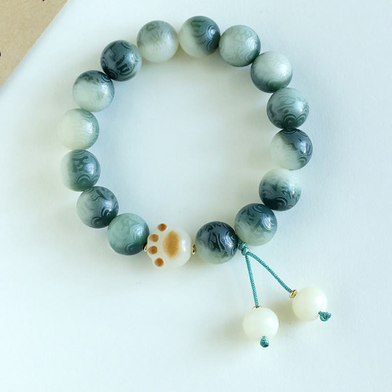 Bodhi Seed Om Mani Padme Hum Carved Harmony Bracelet