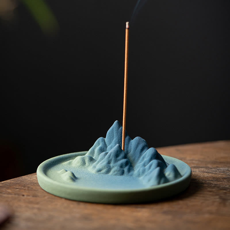 Creative Mountain River Ceramic Backflow Incense Burner