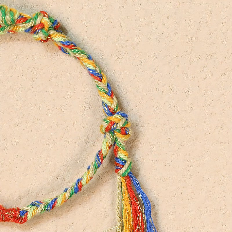 Multicolor Rope Dragon Good Luck Tibetan Bracelet