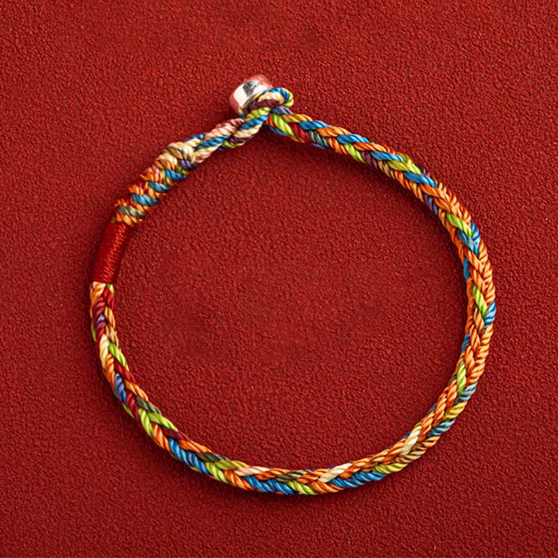 "May you be healthy and happy" Lucky Multicolored Bracelet Includes Gift Message Card