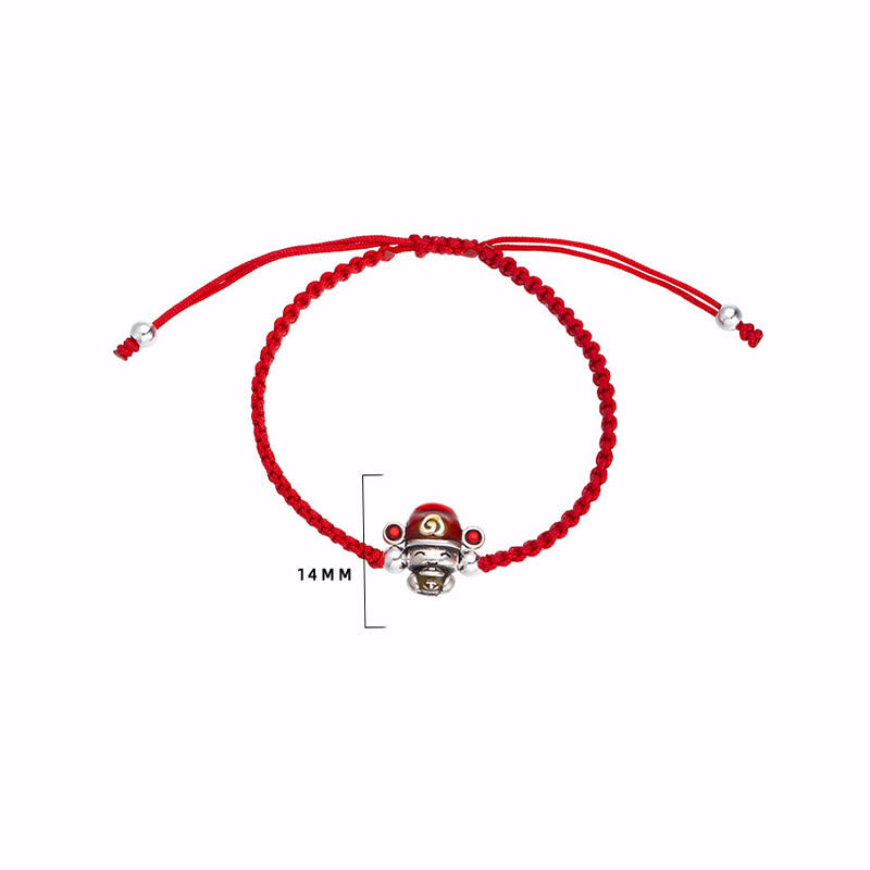 God of Wealth Handmade Thread Luck Strength Braid Bracelet