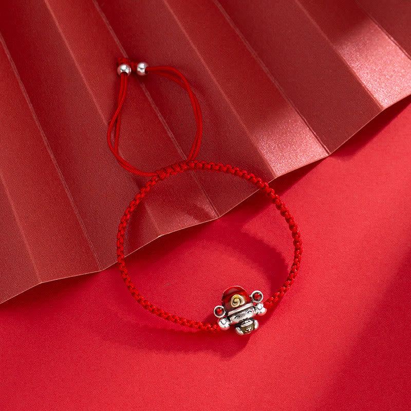 God of Wealth Handmade Thread Luck Strength Braid Bracelet