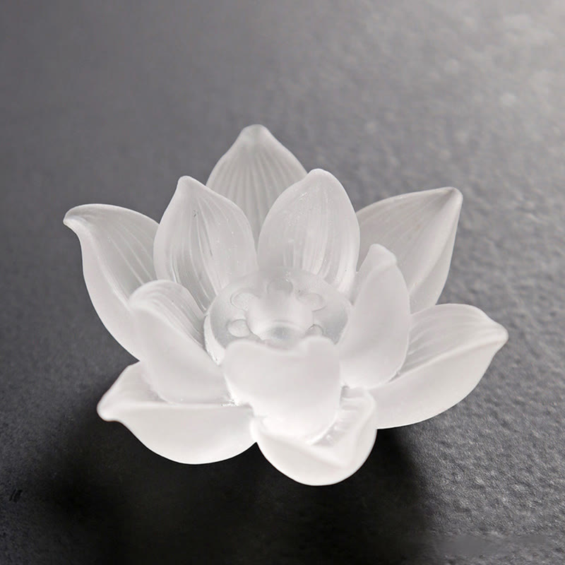 Mini Lotus Liuli Crystal Meditation Stick Incense Burner