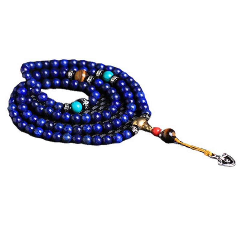 108 Beads Lazurite Lapis Lazuli Positive Bracelet Mala