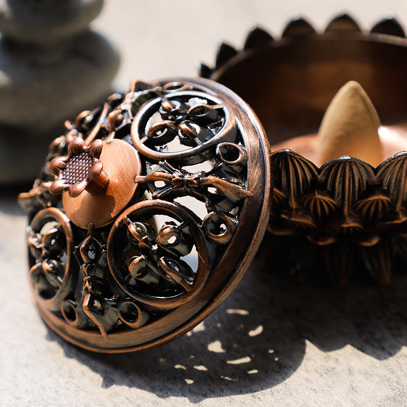 Tibetan Lotus Shaped Purify Incense Burner
