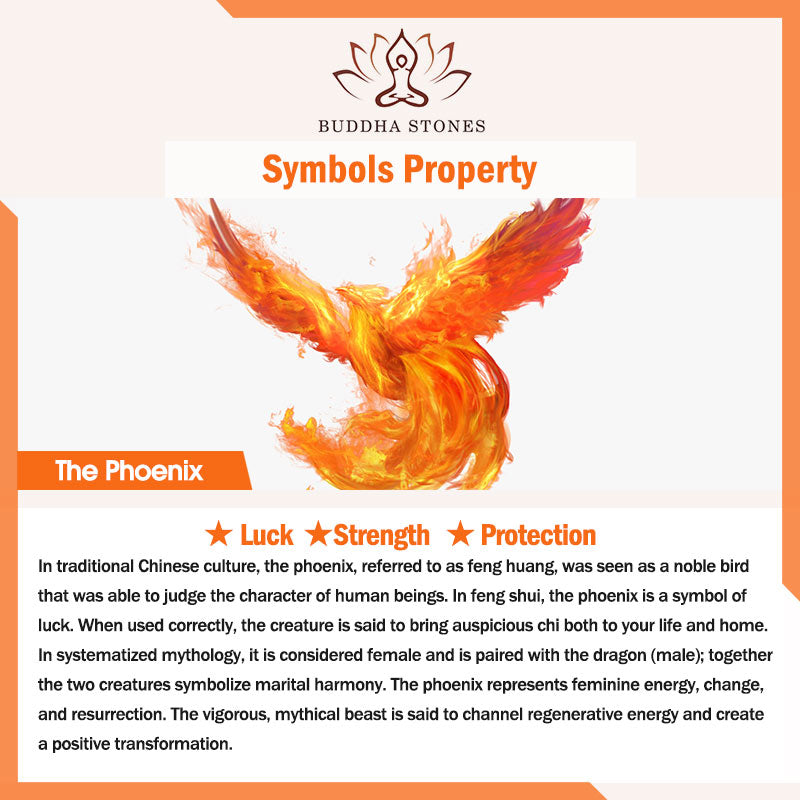 Handmade 925 Sterling Silver Year of the Dragon Phoenix Peace Buckle Luck Couple Bracelet