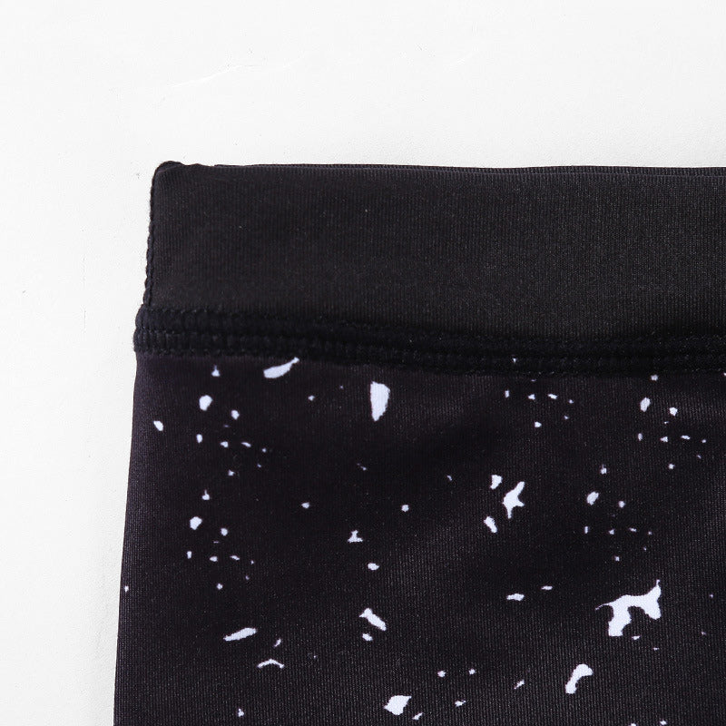 Lines Weeds Sakura Flowers Black Tree Print Pants Sports Fitness Yoga Leggings Women's Yoga Pants