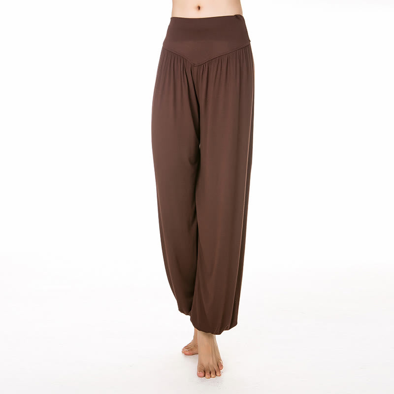 Solid Color Yoga Dance Long Harem Pants
