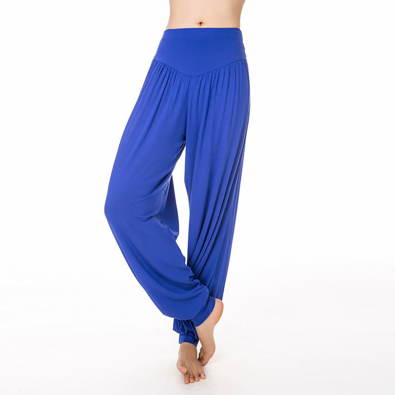 Solid Color Yoga Dance Long Harem Pants