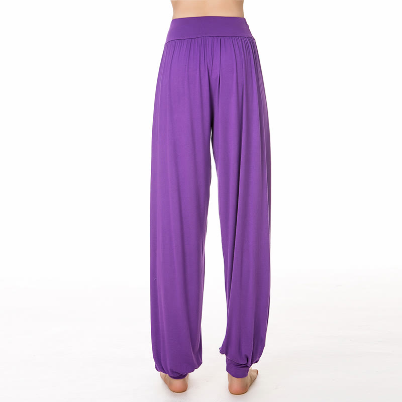 Solid Color Yoga Dance Long Harem Pants