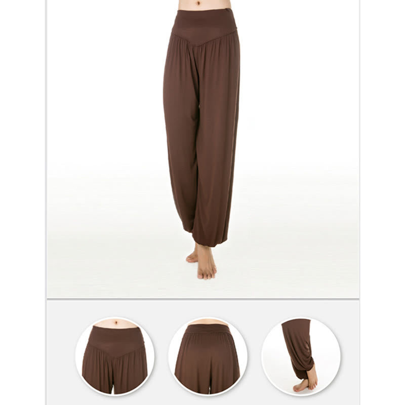 Solid Color Yoga Dance Long Harem Pants