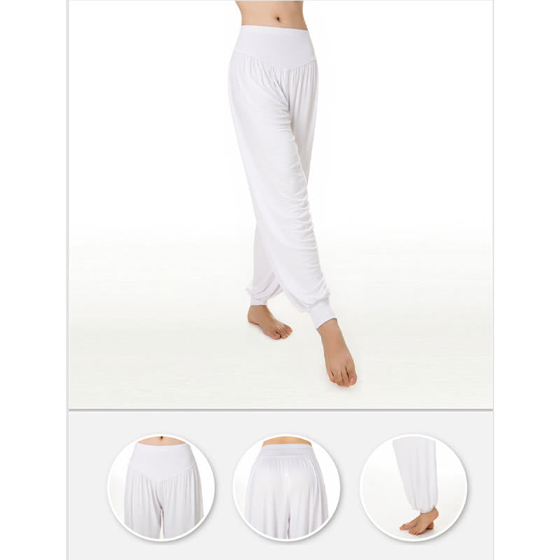 Solid Color Yoga Dance Long Harem Pants