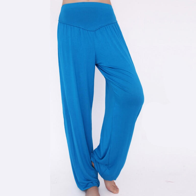 Solid Color Yoga Dance Long Harem Pants