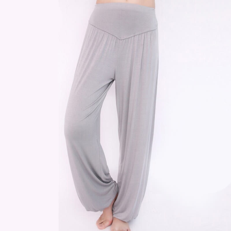 Solid Color Yoga Dance Long Harem Pants
