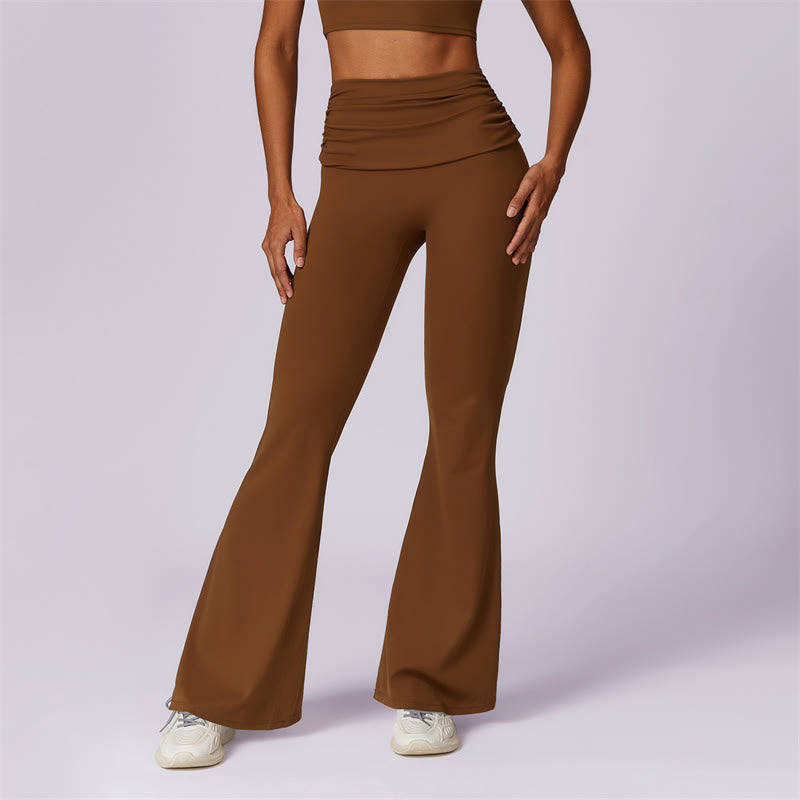 Sleeveless Backless Strap Tank Top Bra Flared Pants Sports Fitness Yoga