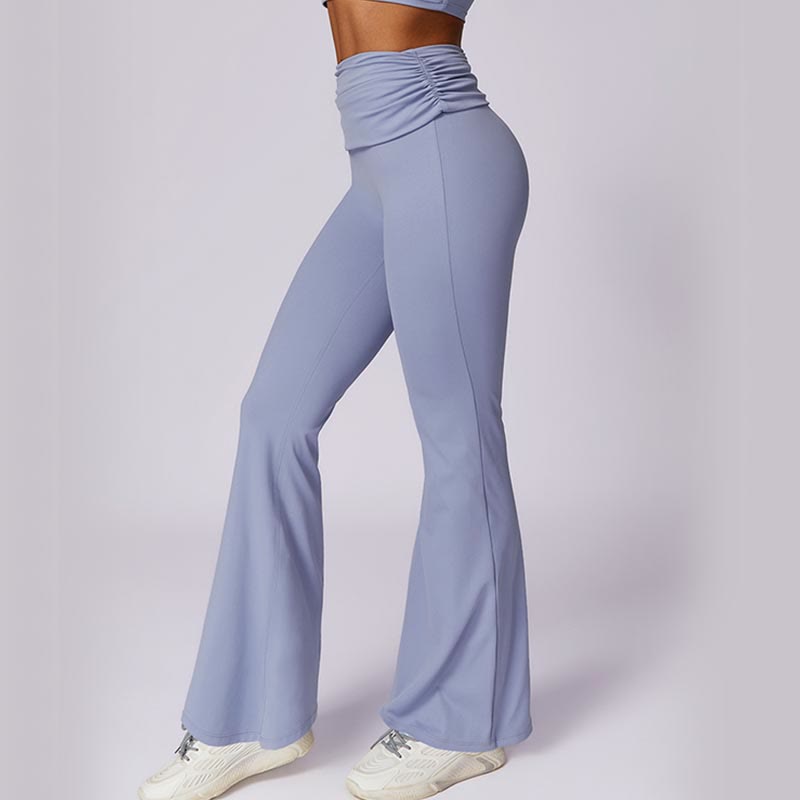 Sleeveless Backless Strap Tank Top Bra Flared Pants Sports Fitness Yoga