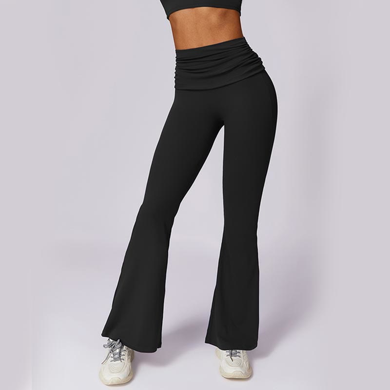 Sleeveless Backless Strap Tank Top Bra Flared Pants Sports Fitness Yoga