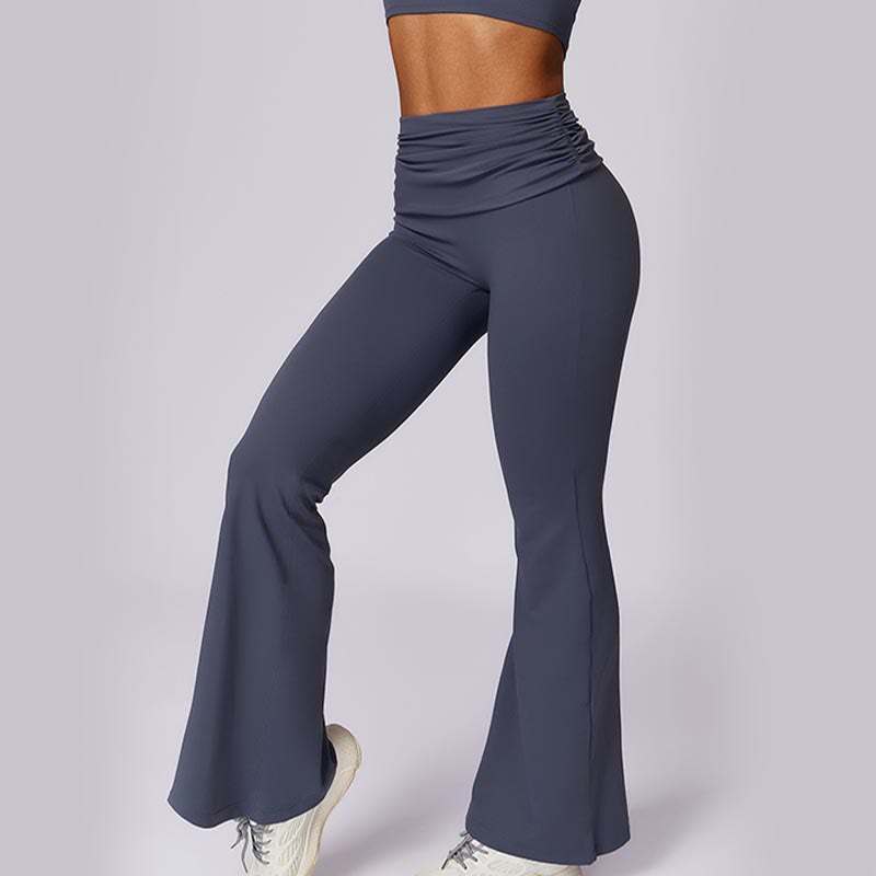 Sleeveless Backless Strap Tank Top Bra Flared Pants Sports Fitness Yoga