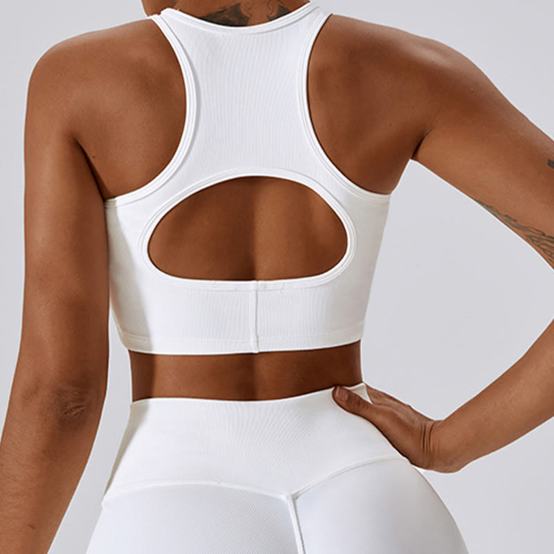 Sleeveless Crop Tank Top Flared Pants Sports Fitness Yoga