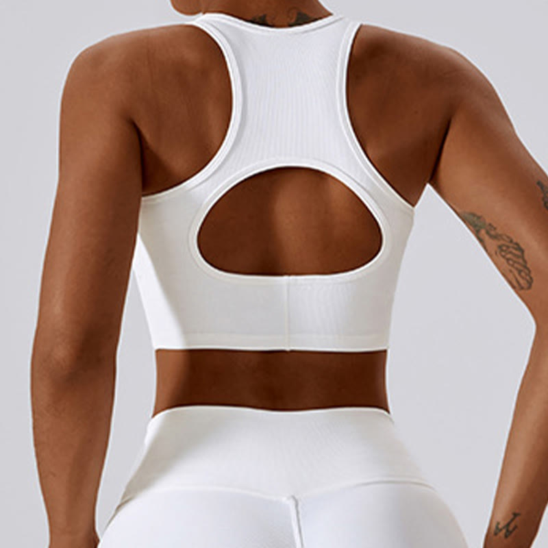 Sleeveless Crop Tank Top Flared Pants Sports Fitness Yoga