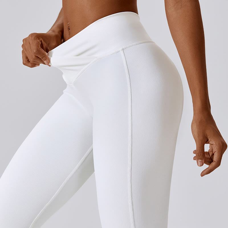 Sleeveless Crop Tank Top Flared Pants Sports Fitness Yoga