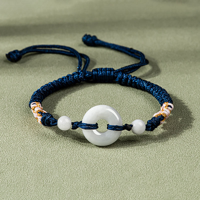 Jade Luck Abundance Red String Bracelet