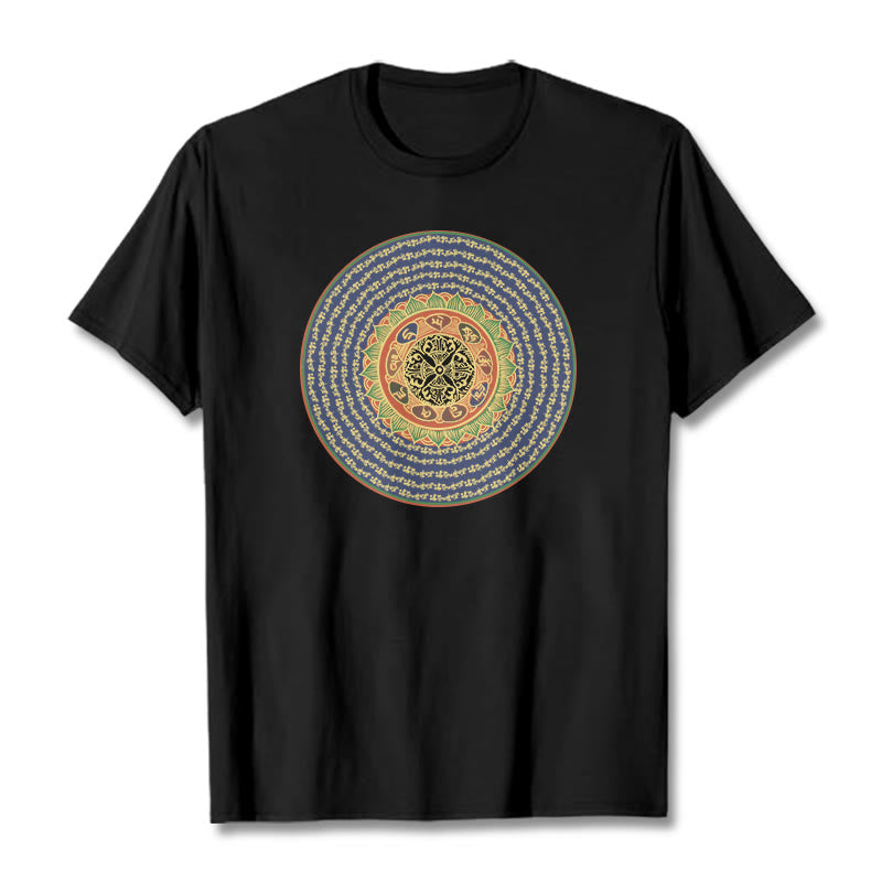 108 Om Mani Padme Hum Mantra Sanskrit Tee T-shirt