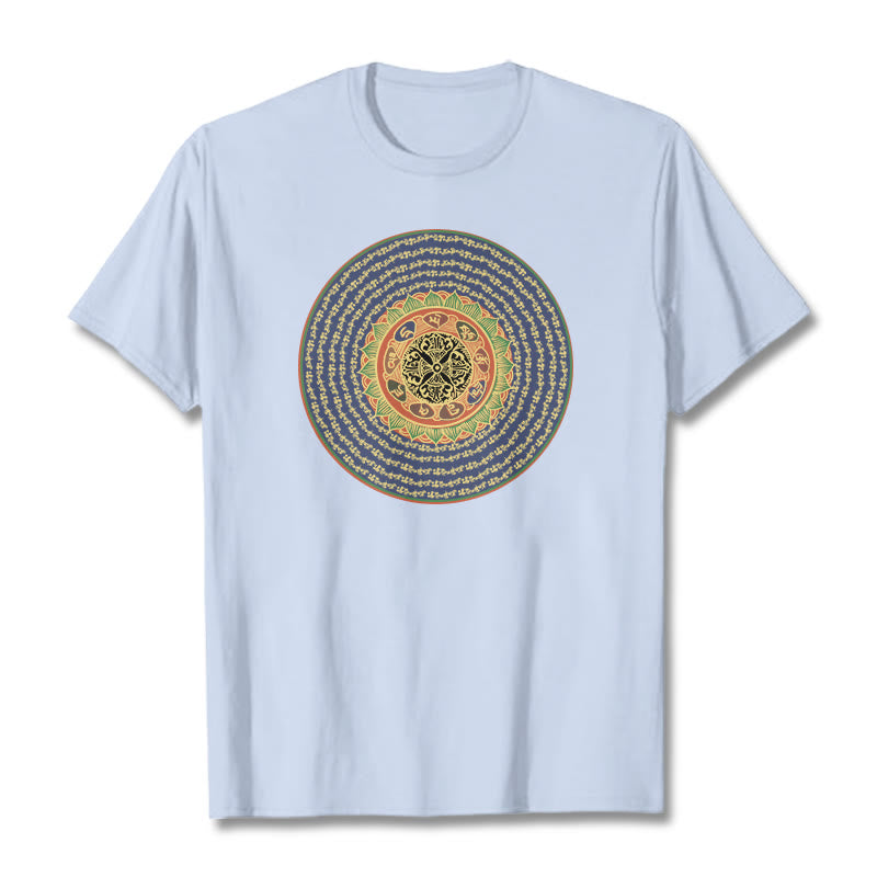 108 Om Mani Padme Hum Mantra Sanskrit Tee T-shirt