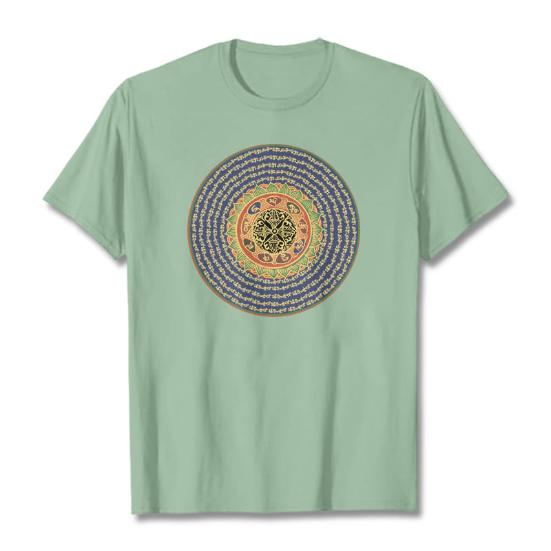 108 Om Mani Padme Hum Mantra Sanskrit Tee T-shirt
