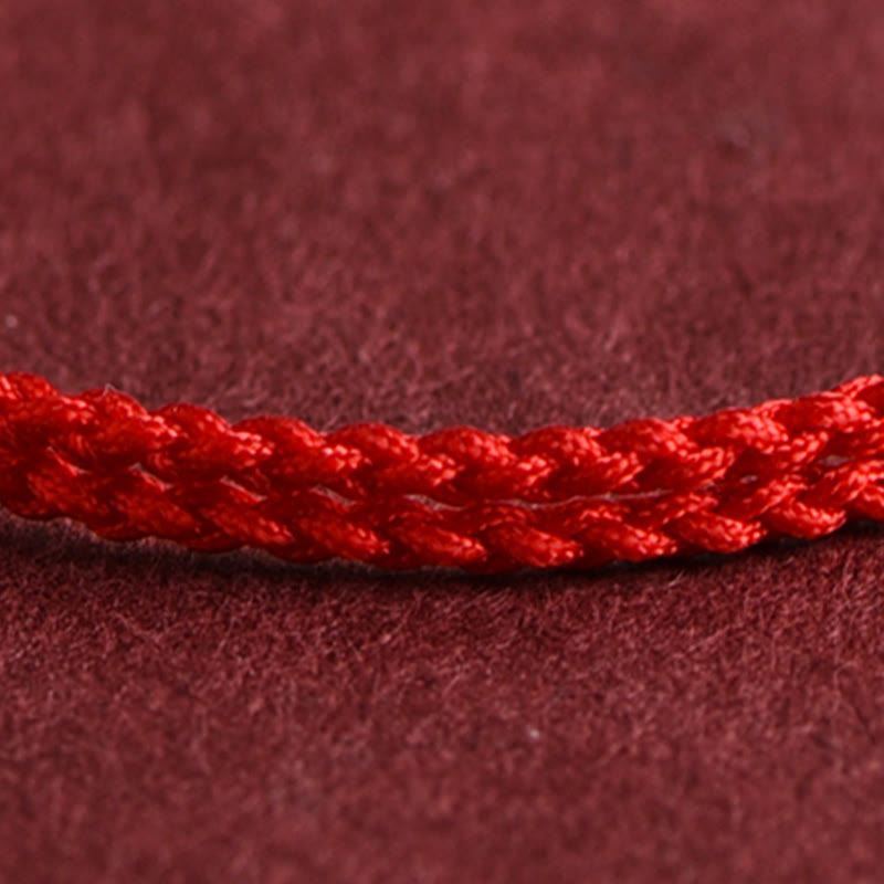 999 Gold Mini Three Beads Design Handmade Luck Rope Bracelet Anklet