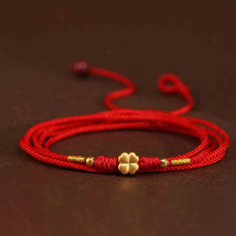 999 Solid Gold Red String Belly Chain