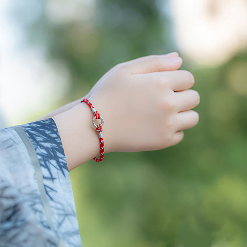 Red String 925 Sterling Silver Safe Luck Bracelet