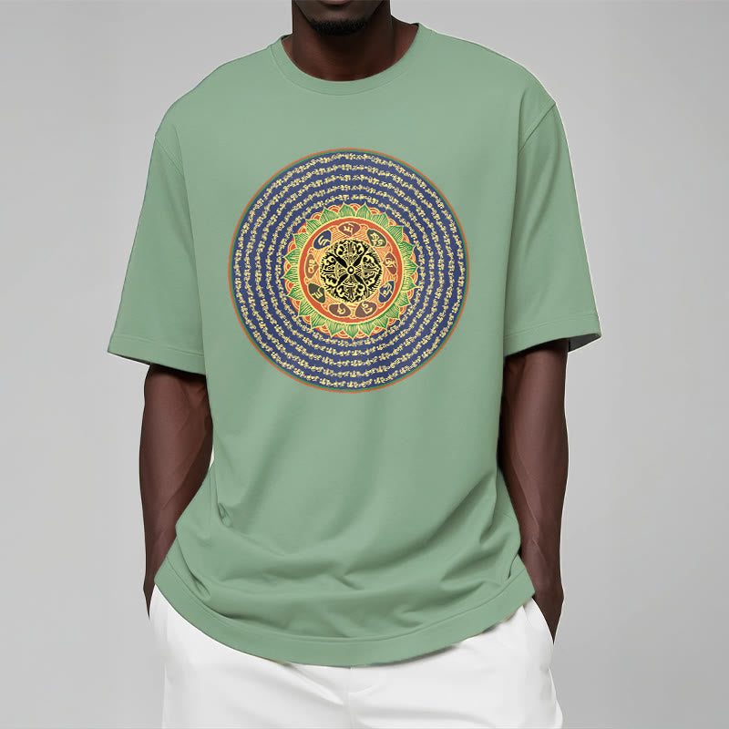 108 Om Mani Padme Hum Mantra Sanskrit Tee T-shirt