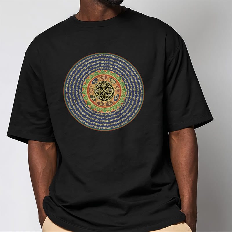108 Om Mani Padme Hum Mantra Sanskrit Tee T-shirt