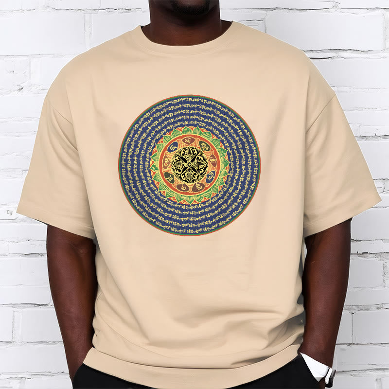 108 Om Mani Padme Hum Mantra Sanskrit Tee T-shirt