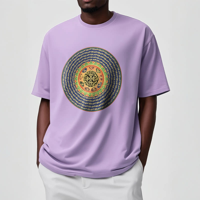 108 Om Mani Padme Hum Mantra Sanskrit Tee T-shirt