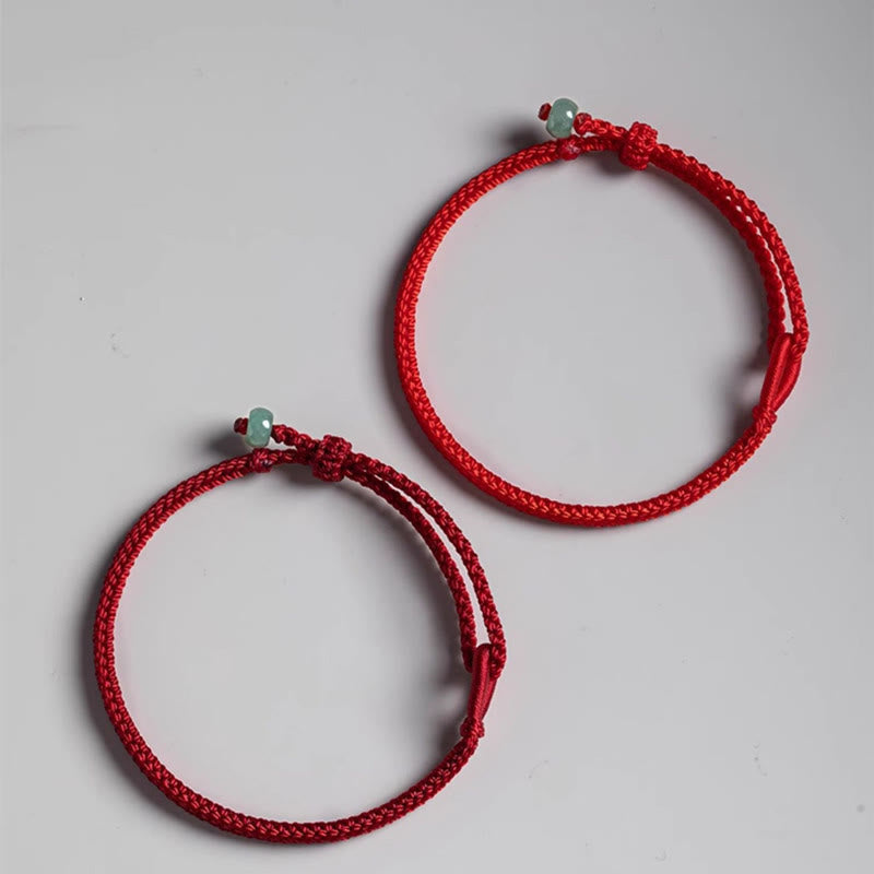Red String Jade Connection Bracelet