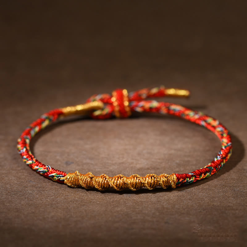 Handmade Chinese Zodiac Luck Strength Braided Rope Bracelet